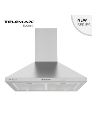 Απορροφητήρας Κουζίνας Καμινάδα 60cm Telemax TD0860 Inox Απορροφητήρας Κουζίνας Καμινάδα 60cm Telemax TD0860 Inox