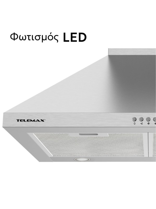 Απορροφητήρας Κουζίνας Καμινάδα 60cm Telemax TD0860 Inox Απορροφητήρας Κουζίνας Καμινάδα 60cm Telemax TD0860 Inox