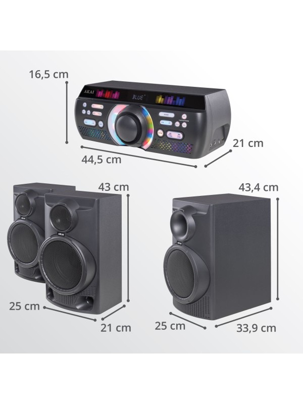 ΣΕΤ AKAI TRINITONE SOUND FUSION SYSTEM 3.1 HOME CINEMA