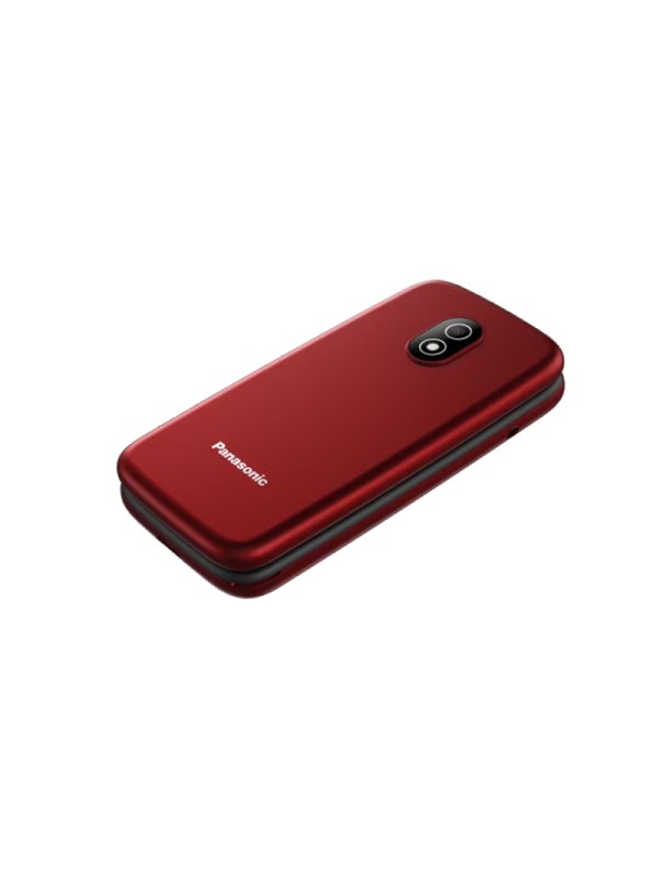  Panasonic KX-TU410 Single SIM Κινητό με Μεγάλα Κουμπιά Κόκκινο 
