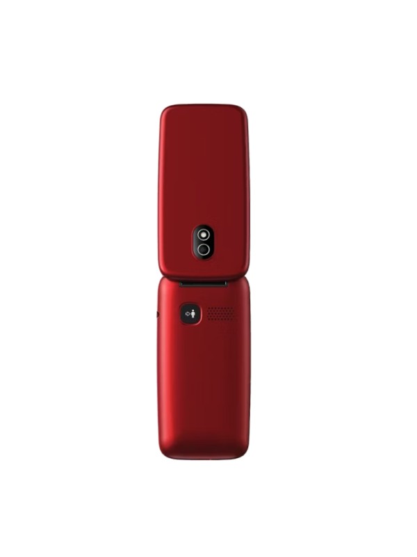  Panasonic KX-TU410 Single SIM Κινητό με Μεγάλα Κουμπιά Κόκκινο 