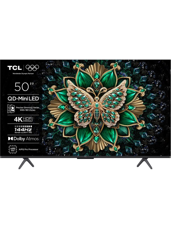 TCL Smart Τηλεόραση 50" 4K UHD Mini LED C6K HDR (2025) 50C6K 