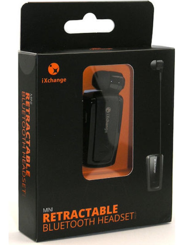  iXchange UA-25 In-ear Bluetooth Handsfree Ακουστικό Πέτου Μαύρο 