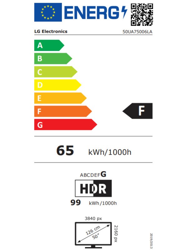 LG Smart Τηλεόραση 50" 4K UHD LED AI UA75 HDR (2025) 50UA75006LA