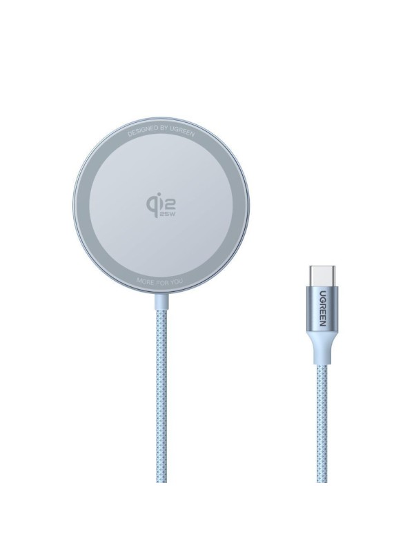 Ugreen Ασύρματος Φορτιστής Qi2 GaN 25W Γκρι (W753) MAGNETIC GREY