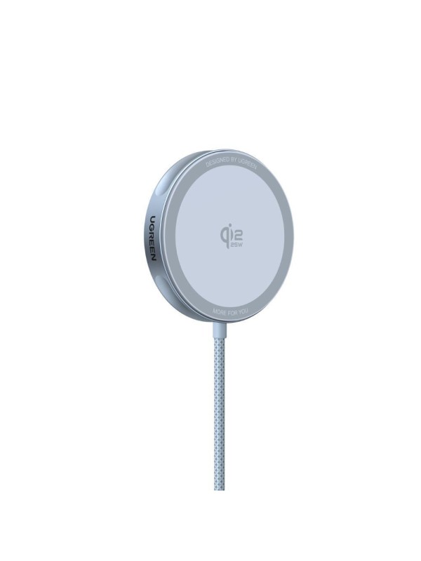 Ugreen Ασύρματος Φορτιστής Qi2 GaN 25W Γκρι (W753) MAGNETIC GREY