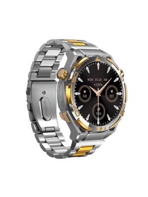 BlackView W90 Pro Aluminium Smartwatch με Παλμογράφο (Ασημί)