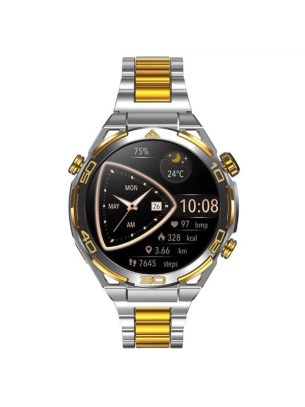 BlackView W90 Pro Aluminium Smartwatch με Παλμογράφο (Ασημί)
