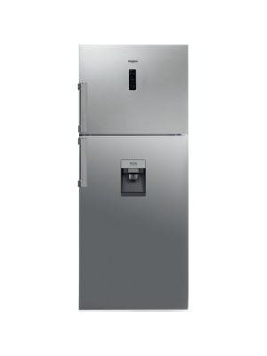 Whirlpool Ψυγείο Δίπορτο 419lt NoFrost Υ180xΠ70xΒ72.5εκ. Inox WT70E 832 X AQUA 
