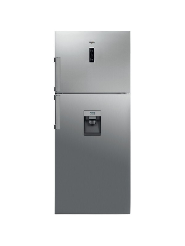 Whirlpool Ψυγείο Δίπορτο 419lt NoFrost Υ180xΠ70xΒ72.5εκ. Inox WT70E 832 X AQUA 