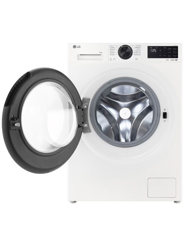  LG Πλυντήριο Ρούχων 11kg με Τεχνολογία Ατμού 1400 Στροφών ThinQ F4X5011TWB 