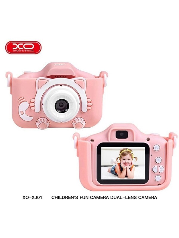 XO XJ01 Παιδική Φωτογραφική Μηχανή 40MP Οπτικού Ζουμ 8x Ροζ
