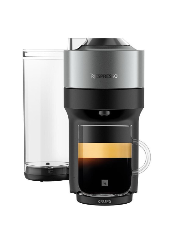 Krups Vertuo Pop+ Καφετιέρα για Κάψουλες Vertuo Πίεσης 19bar Μαύρη XN930T