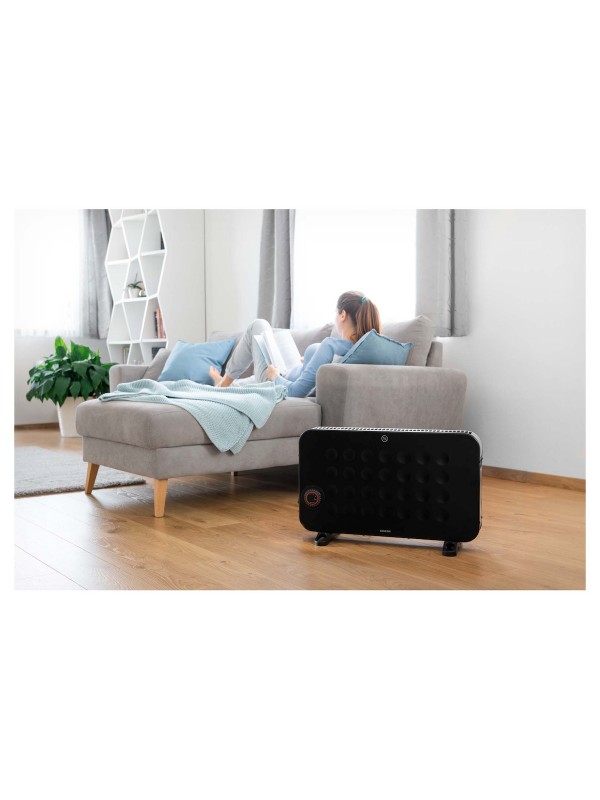 Θερμοπομπός Sencor SCF 2101BK 2000W Black/Silver