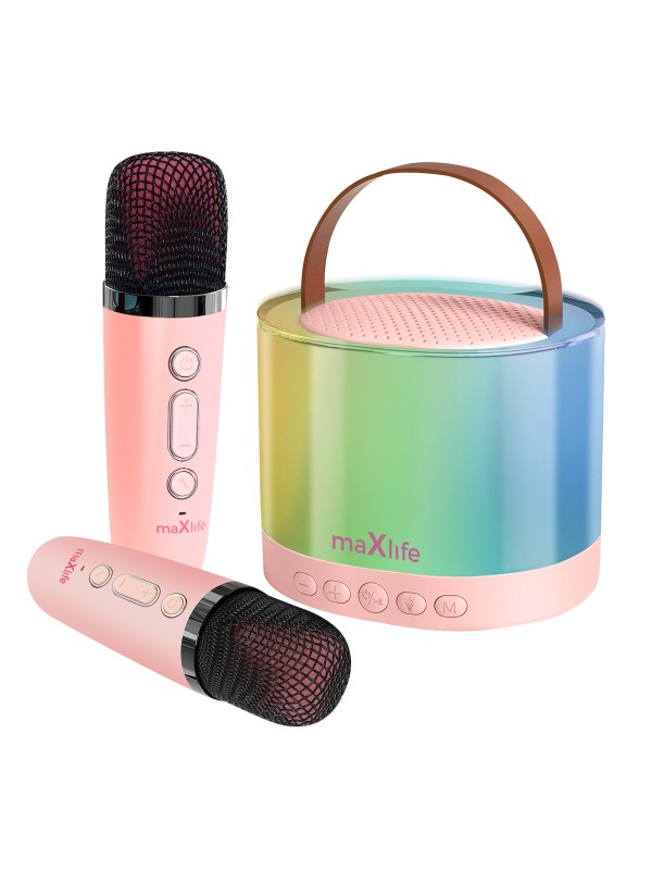 Maxlife MXKS-200 Σύστημα Καραόκε με Ασύρματο Μικρόφωνο Ροζ