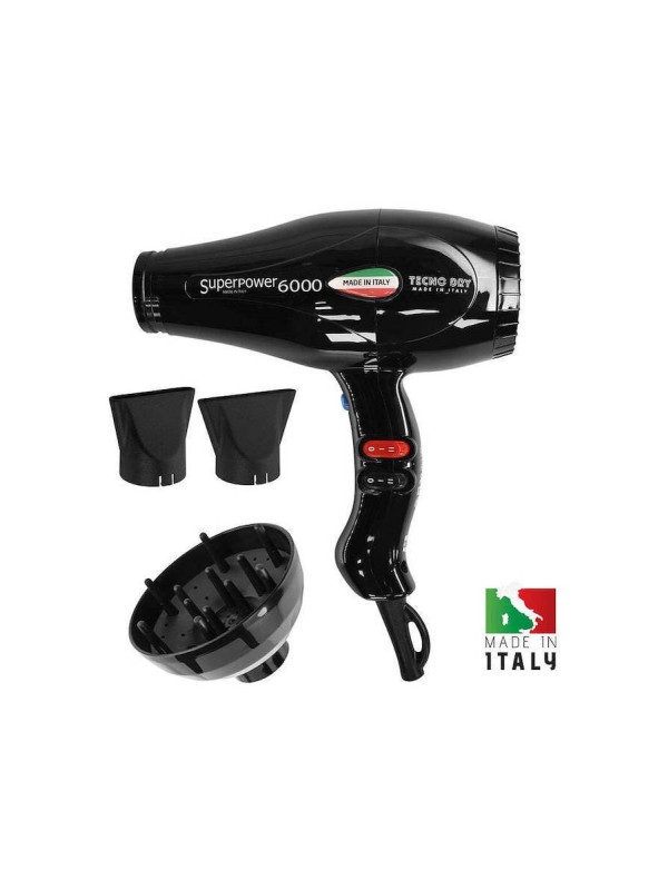 Tecno Dry Επαγγελματικό Πιστολάκι Μαλλιών SUPERPOWER 6000 2500W Tecno Dry Επαγγελματικό Πιστολάκι Μαλλιών SUPERPOWER 6000 2500W