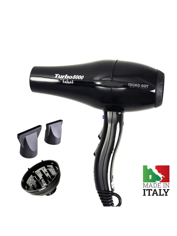 Tecno Dry Επαγγελματικό Πιστολάκι Μαλλιών Turbo 8000 με Φυσούνα 2200W Tecno Dry Επαγγελματικό Πιστολάκι Μαλλιών Turbo 8000 με Φυσούνα 2200W