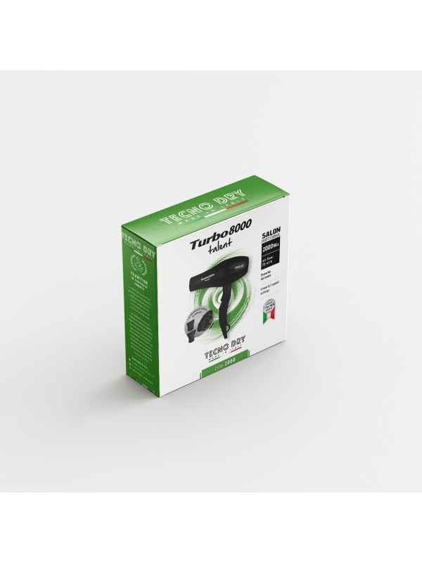 Tecno Dry Επαγγελματικό Πιστολάκι Μαλλιών Turbo 8000 με Φυσούνα 2200W Tecno Dry Επαγγελματικό Πιστολάκι Μαλλιών Turbo 8000 με Φυσούνα 2200W
