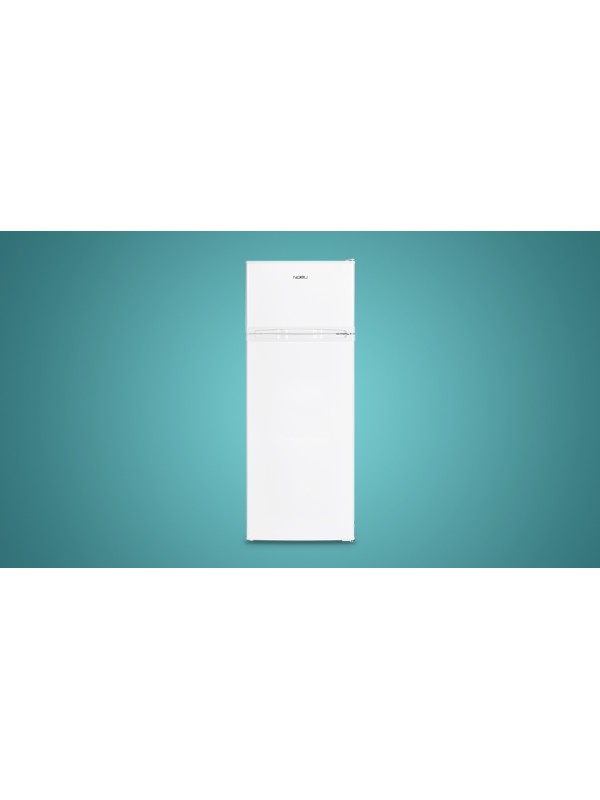 Nobu Ψυγείο Δίπορτο 206lt Υ143xΠ56xΒ54.5εκ. Λευκό NBD143WE