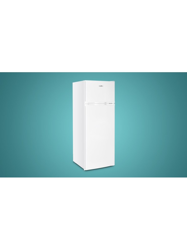 Nobu Ψυγείο Δίπορτο 206lt Υ143xΠ56xΒ54.5εκ. Λευκό NBD143WE
