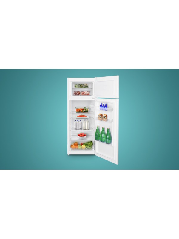 Nobu Ψυγείο Δίπορτο 206lt Υ143xΠ56xΒ54.5εκ. Λευκό NBD143WE