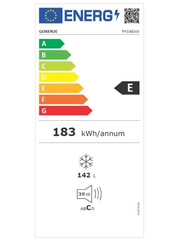 Gorenje FH14EAW Καταψύκτης Μπαούλο 142lt 