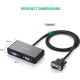 Ugreen Μετατροπέας VGA male σε VGA 2x female (20918) Ugreen Μετατροπέας VGA male σε VGA 2x female (20918)