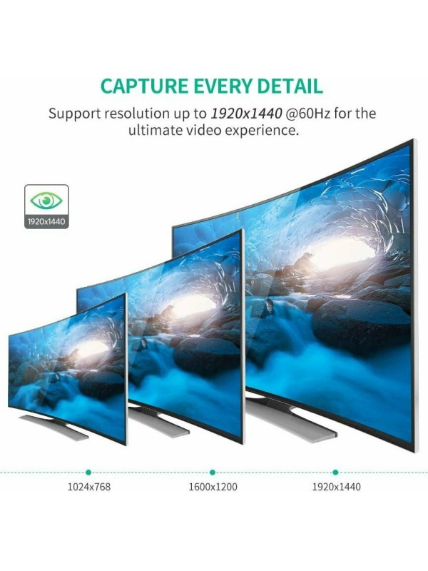 Ugreen Μετατροπέας VGA male σε VGA 2x female (20918) Ugreen Μετατροπέας VGA male σε VGA 2x female (20918)