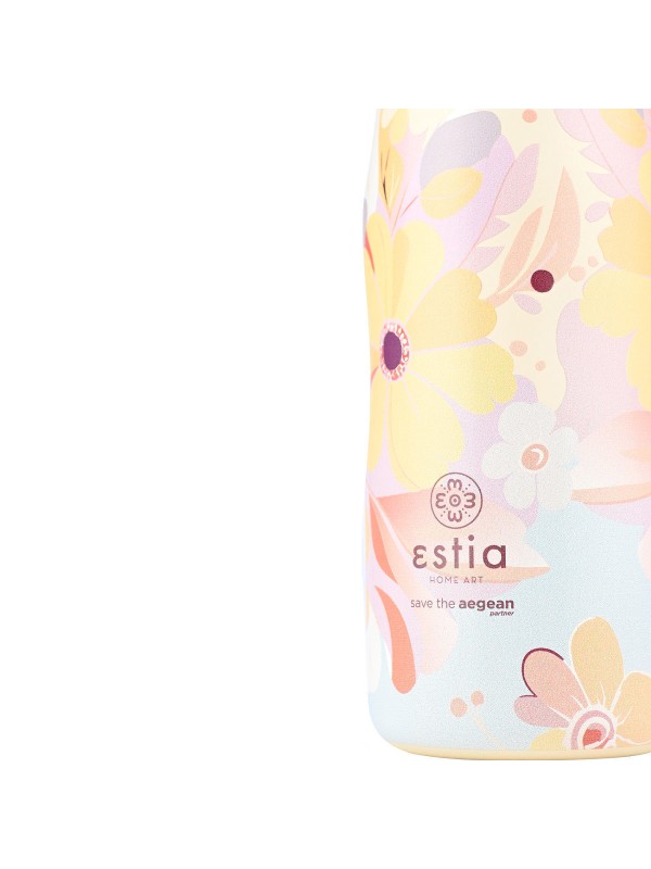 Estia Travel Flask Save the Aegean Ανακυκλώσιμο Μπουκάλι Θερμός Ανοξείδωτο BPA Free 500ml Spring sonata Estia Travel Flask Save the Aegean Ανακυκλώσιμο Μπουκάλι Θερμός Ανοξείδωτο BPA Free 500ml Spring sonata