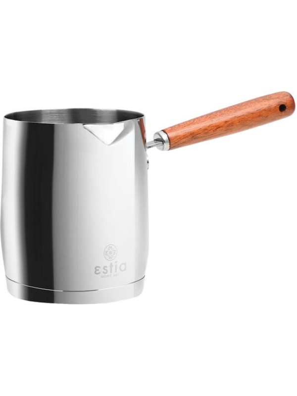Estia Μπρίκι από Ανοξείδωτο Ατσάλι Mokka σε Ασημί Χρώμα 530ml