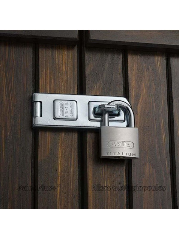 Abus Titalium 64 ΤΙ/30BTWINS Ατσάλινο Λουκέτο Πέταλο με Κλειδί 30mm Ασημί 2τμχ