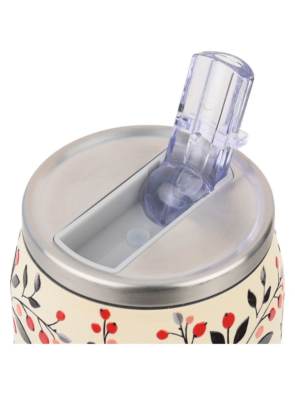 Estia Travel Cup Save the Aegean Ανακυκλώσιμο Ποτήρι Θερμός Ανοξείδωτο / Πλαστικό BPA Free 500ml Bloom Beige με Καλαμάκι Estia Travel Cup Save the Aegean Ανακυκλώσιμο Ποτήρι Θερμός Ανοξείδωτο / Πλαστικό BPA Free 500ml Bloom Beige με Καλαμάκι