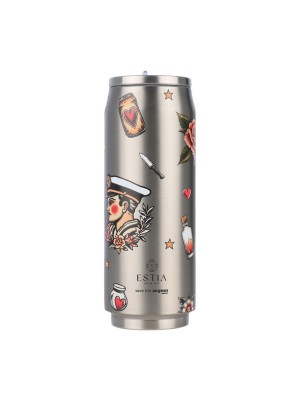 Estia Travel Cup Save the Aegean Ανακυκλώσιμο Ποτήρι Θερμός Ανοξείδωτο / Πλαστικό BPA Free 500ml old School με Καλαμάκι Estia Travel Cup Save the Aegean Ανακυκλώσιμο Ποτήρι Θερμός Ανοξείδωτο / Πλαστικό BPA Free 500ml old School με Καλαμάκι