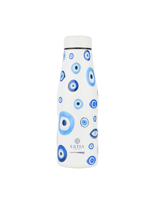 Estia Travel Flask Save the Aegean Μπουκάλι Θερμός Ανοξείδωτο BPA Free 500ml SPIRIT LUCK Estia Travel Flask Save the Aegean Μπουκάλι Θερμός Ανοξείδωτο BPA Free 500ml SPIRIT LUCK