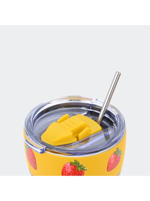 Estia Coffee Mug Save The Aegean Ανακυκλώσιμο Ποτήρι Θερμός Ανοξείδωτο BPA Free 350ml Berry Bright με Καλαμάκι Estia Coffee Mug Save The Aegean Ανακυκλώσιμο Ποτήρι Θερμός Ανοξείδωτο BPA Free 350ml Berry Bright με Καλαμάκι