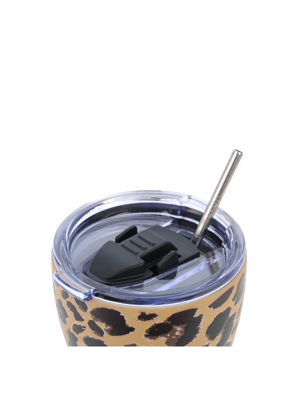 Estia Coffee Mug Save The Aegean Ποτήρι Θερμός Ανοξείδωτο BPA Free 350ml Spotted Prowl με Καλαμάκι Estia Coffee Mug Save The Aegean Ποτήρι Θερμός Ανοξείδωτο BPA Free 350ml Spotted Prowl με Καλαμάκι