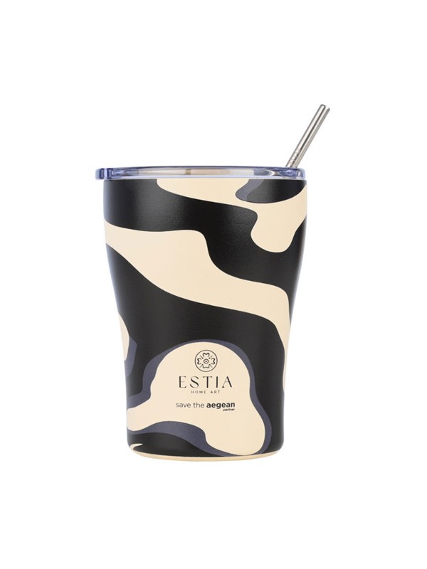 Estia Coffee Mug Save The Aegean Ανακυκλώσιμο Ποτήρι Θερμός Ανοξείδωτο BPA Free 350ml Bold Drift με Καλαμάκι Estia Coffee Mug Save The Aegean Ανακυκλώσιμο Ποτήρι Θερμός Ανοξείδωτο BPA Free 350ml Bold Drift με Καλαμάκι