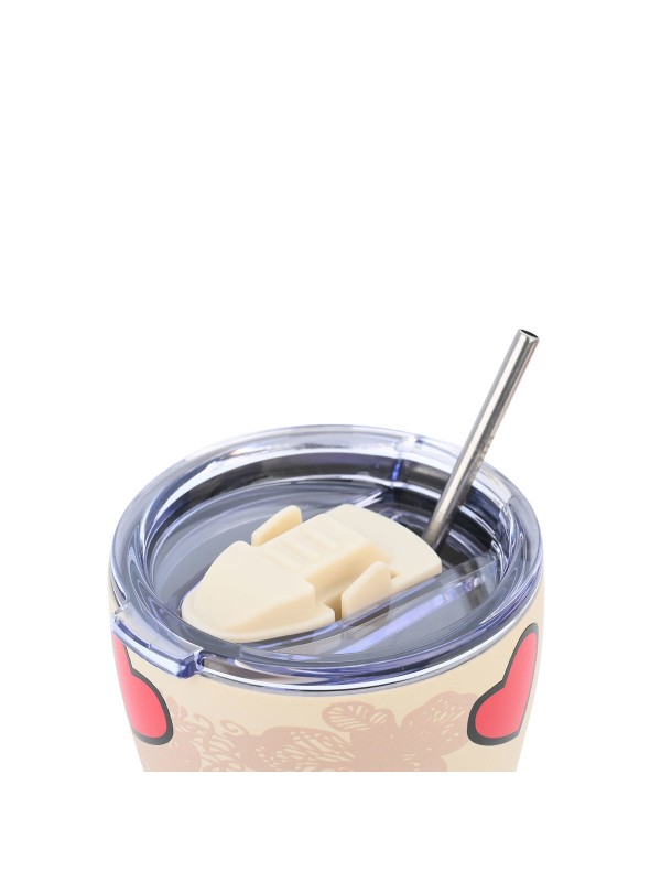 Estia Coffee Mug Save The Aegean Ανακυκλώσιμο Ποτήρι Θερμός Ανοξείδωτο BPA Free 350ml Tender Lace με Καλαμάκι Estia Coffee Mug Save The Aegean Ανακυκλώσιμο Ποτήρι Θερμός Ανοξείδωτο BPA Free 350ml Tender Lace με Καλαμάκι