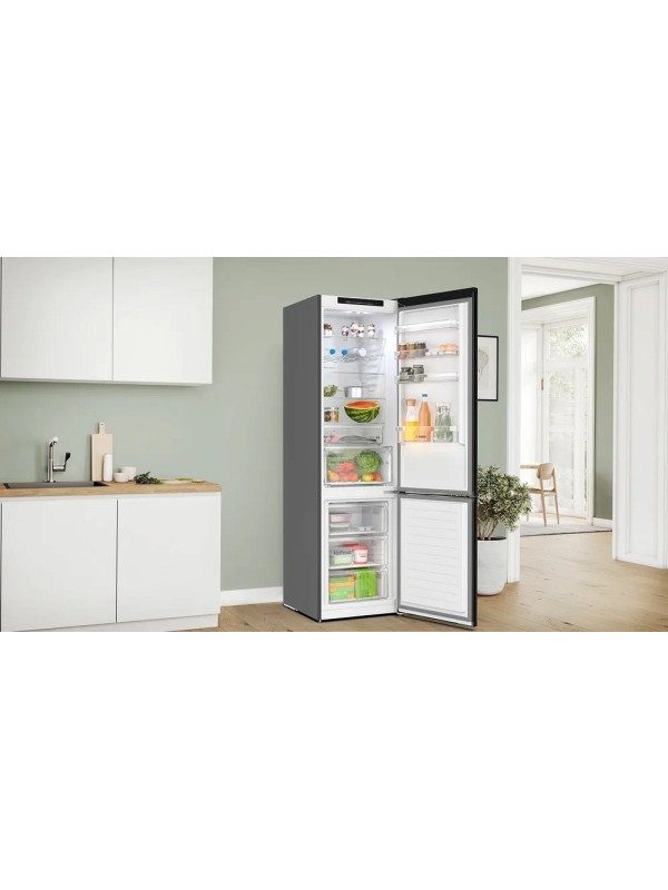 Bosch Ψυγειοκαταψύκτης 363lt Total NoFrost Υ203xΠ60xΒ66εκ. Μαύρος KGN392XCF Bosch Ψυγειοκαταψύκτης 363lt Total NoFrost Υ203xΠ60xΒ66εκ. Μαύρος KGN392XCF