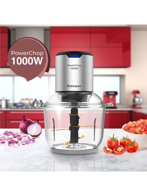 Rohnson R-5111 Πολυκόπτης Multi 1000W με Δοχείο 2lt Γκρι Rohnson R-5111 Πολυκόπτης Multi 1000W με Δοχείο 2lt Γκρι