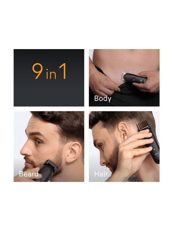 Braun All-in-one Series 5 Σετ Επαναφορτιζόμενης Κουρευτικής Μηχανής Μαύρο AIO5540 Braun All-in-one Series 5 Σετ Επαναφορτιζόμενης Κουρευτικής Μηχανής Μαύρο AIO5540