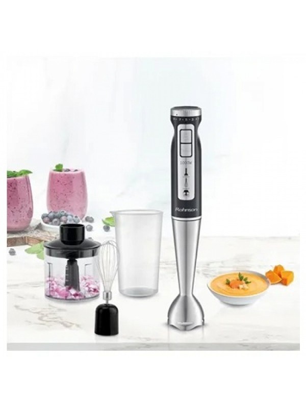 Rohnson R-5794 Ραβδομπλέντερ με Ανοξείδωτη Ράβδο 1000W Ασημί