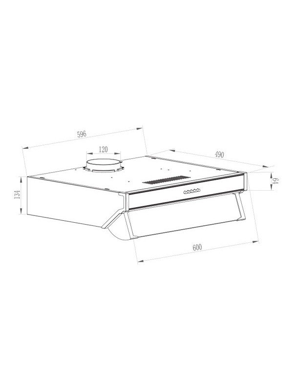 Gruppe Semplice 600 Ελεύθερος Απορροφητήρας 60cm Λευκός Gruppe Semplice 600 Ελεύθερος Απορροφητήρας 60cm Λευκός