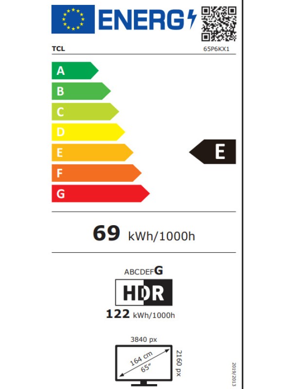 TCL Smart Τηλεόραση 65" 4K UHD LED P6K HDR (2025) 65P6K TCL Smart Τηλεόραση 65" 4K UHD LED P6K HDR (2025) 65P6K