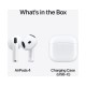 Apple AirPods 4 Earbud Bluetooth Handsfree Ακουστικά με Αντοχή στον Ιδρώτα και Θήκη Φόρτισης Λευκά Apple AirPods 4 Earbud Bluetooth Handsfree Ακουστικά με Αντοχή στον Ιδρώτα και Θήκη Φόρτισης Λευκά