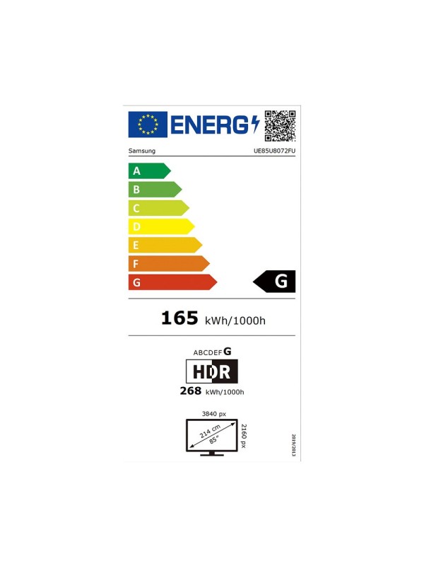 TV SAMSUNG 85' UE 85 U 8072 FUXXH TV SAMSUNG 85' UE 85 U 8072 FUXXH