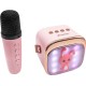 LAMTECH BT5.4 RGB KID KARAOKE SPEAKER PINK WITH MIC HOPPEE LAM980220