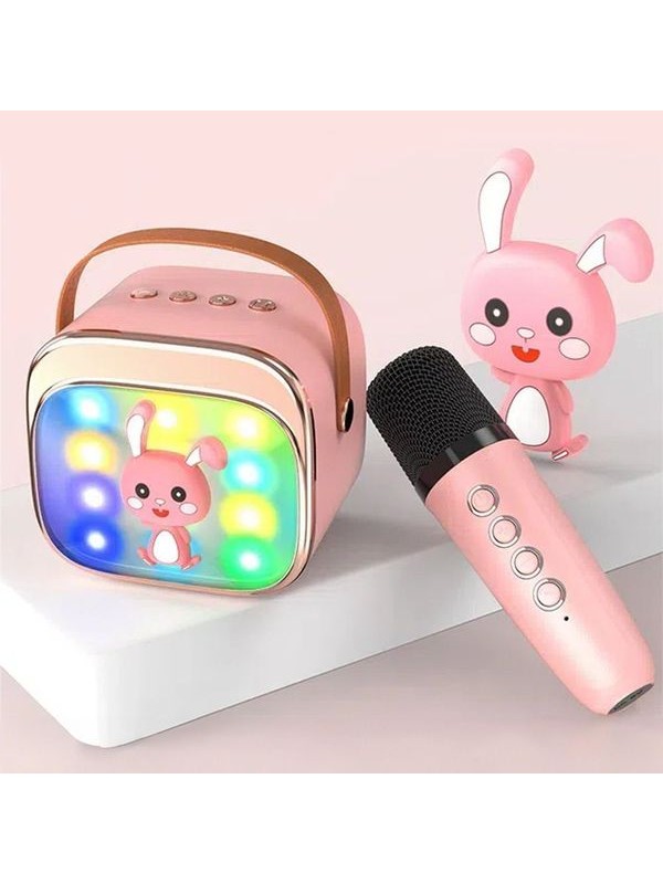 LAMTECH BT5.4 RGB KID KARAOKE SPEAKER PINK WITH MIC HOPPEE LAM980220