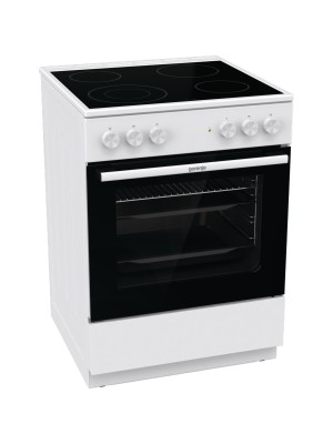 Gorenje Κουζίνα GEC6A41WC 71lt με Κεραμικές Εστίες Π60εκ. Λευκή Gorenje Κουζίνα GEC6A41WC 71lt με Κεραμικές Εστίες Π60εκ. Λευκή