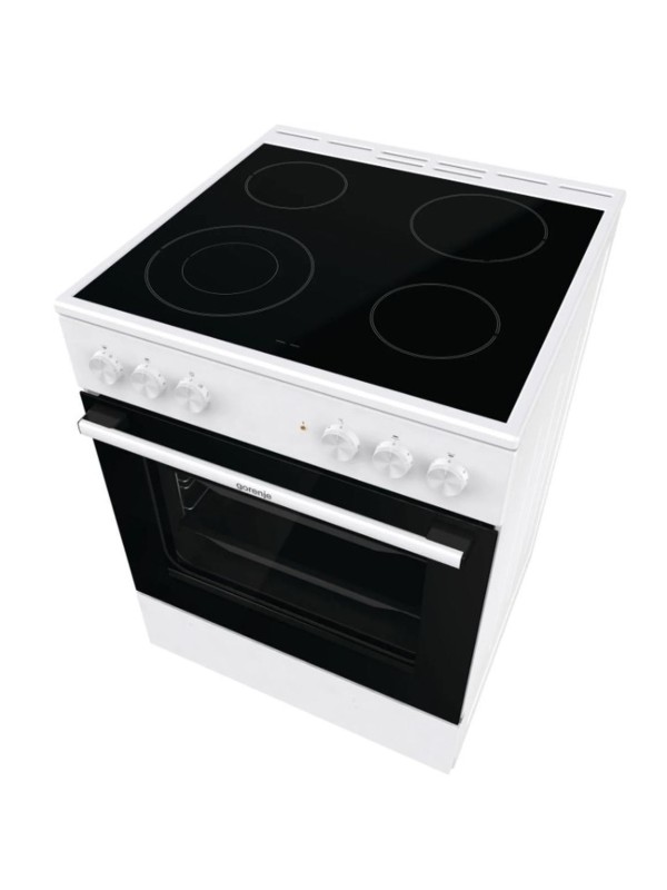 Gorenje Κουζίνα GEC6A41WC 71lt με Κεραμικές Εστίες Π60εκ. Λευκή Gorenje Κουζίνα GEC6A41WC 71lt με Κεραμικές Εστίες Π60εκ. Λευκή
